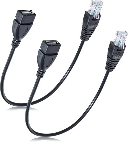2 PCS USB to Ethernet Adapter, Ethernets to USB Adapter USBs to Rj45 Ethernets Adapters Female Converter USBs to Ethernetes Cable Connector Network Adaptors for Camera with Network Function in Saudi Arabia
