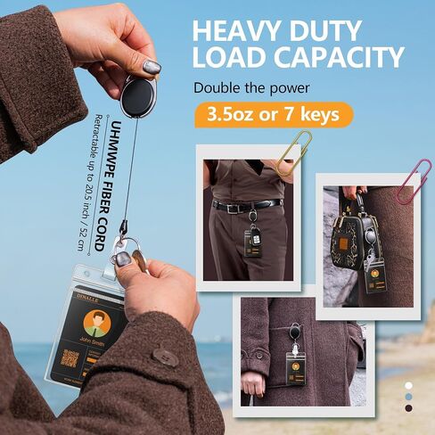 Adjustable Crossbody Phone Lanyard 2 Pack & Retractable ID Badge Card Holder,Universal Cell Phone Multifuctional Patch Lanyards Compatible with Most Smartphones（Black/Black） in Kuwait