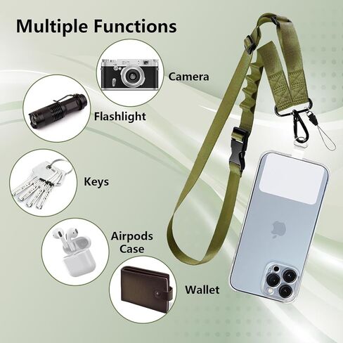 Phone Lanyard Crossbody Adjustable,Universal Crossbody Phone Strap with Phone Tab,Lanyards for Phone Case ID Badges in Kuwait