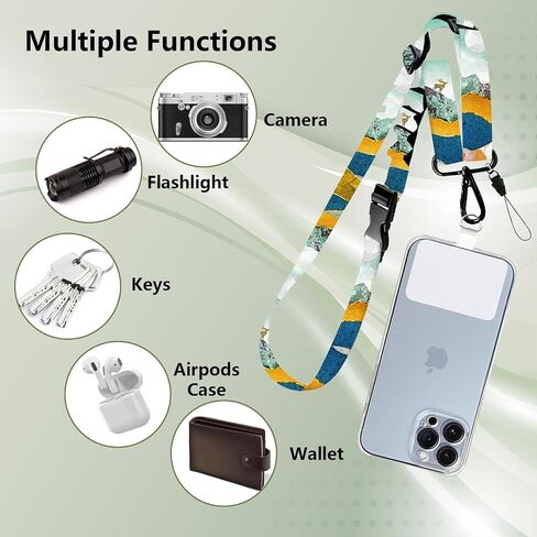 Phone Lanyard Crossbody Adjustable,Universal Crossbody Phone Strap with Phone Tab,Lanyards for Phone Case ID Badges in Kuwait