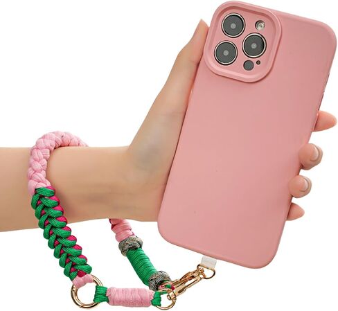 Braided Phone Wrist Strap with Tether Tab for Women,Cord Handwoven Wrist Lanyard for Camera Keys Travel Essentials in Kuwait