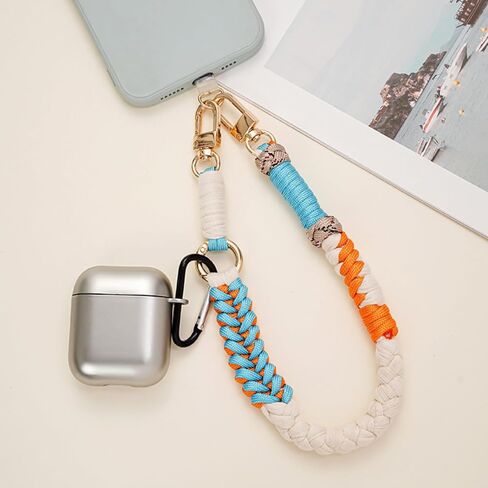 Braided Phone Wrist Strap with Tether Tab for Women,Cord Handwoven Wrist Lanyard for Camera Keys Travel Essentials in Kuwait