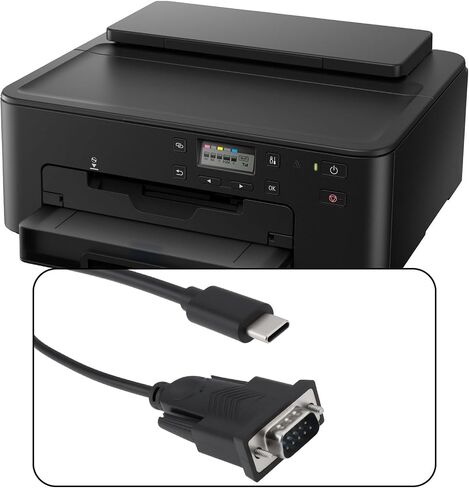 Create idea USB C to RS232 Serial Cable Type C to DB9 Male Adapter for Laptop Printer, 1.5m in Saudi Arabia