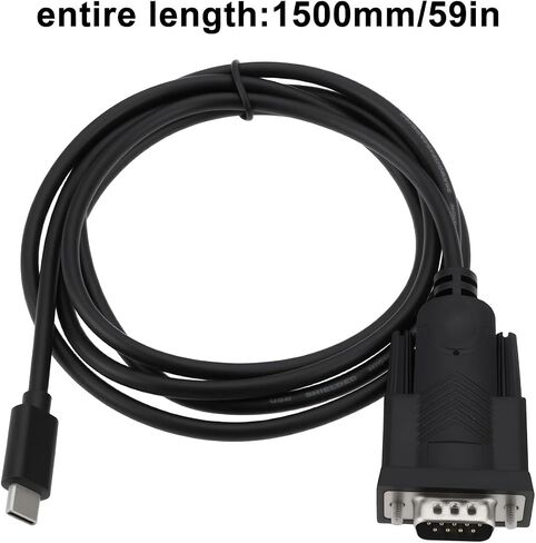 Create idea USB C to RS232 Serial Cable Type C to DB9 Male Adapter for Laptop Printer, 1.5m in Saudi Arabia