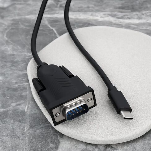 Create idea USB C to RS232 Serial Cable Type C to DB9 Male Adapter for Laptop Printer, 1.5m in Saudi Arabia