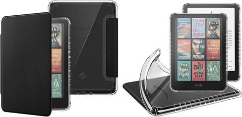 Fintie Case for 7" All-New Kindle Paperwhite (12th Generation, 2024) and Kindle Colorsoft Signature Edition, Ultra Clear Soft Flexible Light Transparent Case + TPU Back Case in Saudi Arabia