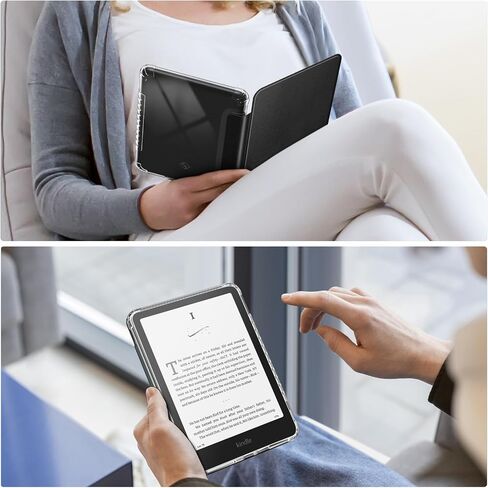 Fintie Case for 7" All-New Kindle Paperwhite (12th Generation, 2024) and Kindle Colorsoft Signature Edition, Ultra Clear Soft Flexible Light Transparent Case + TPU Back Case in Saudi Arabia