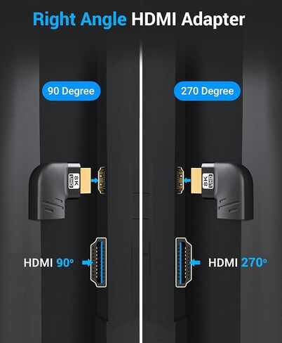 BlueRigger 8K HDMI Coupler - 1 Pack (8K 60Hz, 3D, Female to Female Adapter, 2.1 HDMI Extender, Union Connector) - Compatible with HDTV, Gaming Console, Monitor, Laptop, Projector, TV Box in Saudi Arabia