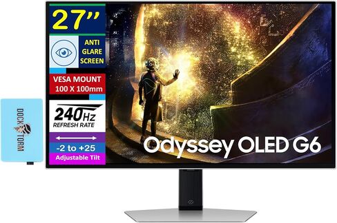Samsung 27" S3 Series Business Essential Computer Monitor, with FHD IPS Panel, AMD FreeSync, Advanced Eye Care, VESA Mount (75mm), & Dockztorm USB Port Expander (LS27C330GANXZA - 2025 Latest Model) in Saudi Arabia