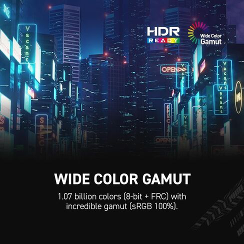 MSI MAG 255F E20 25 بوصة 1920 × 1080 (FHD) شاشة الألعاب ، 200 هرتز ، المزامنة التكيفية ، HDMI ، DisplayPort ، Vesa Mountable ، الميل ، قابلة للتعديل ، مكبر الصوت ، 0.5 مللي ثانية ، أسود in Kuwait
