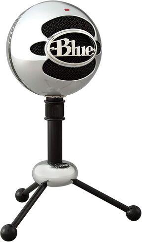 Logitech للمبدعين Microphone Blue Snowball USB للكمبيوتر الشخصي ، MAC ، الألعاب ، البث ، البودكاست ، ميكروفون المكثف مع أنماط بيك آب القلب والتجميع - المصنوع من الألومنيوم (متجدد) in Saudi Arabia