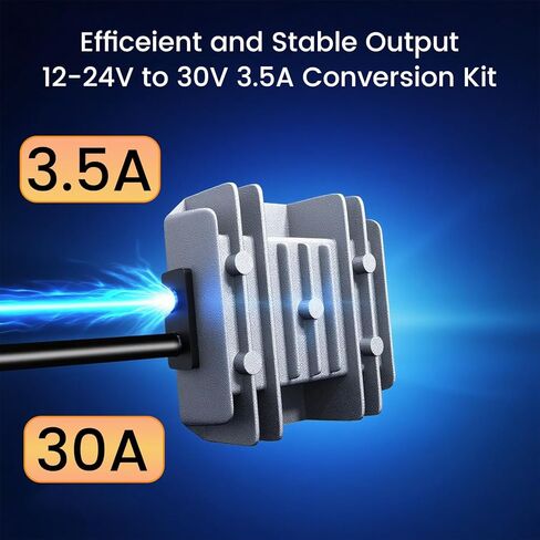starlink mini cable car adapter ، mini car charger ، 3M Inport DC STEP UP APPRETRE ، CABLE 12V power with scarte scarte scip ، 12-24V to 30V 3.5a stown for truck ， car ， Car ， Car ， Car ， Car ， in Kuwait