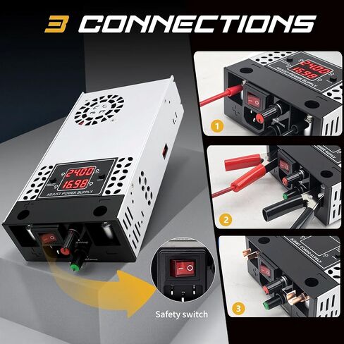 New Version AC to DC Converter 0-30V 500W Digital Display Power Supply,SMPS 120V to 0-30V 0-16.6A Adjustable Voltage Current Converter Switching DC Transformer Driver Adapter(DC0-30V/0-16.6A/500W) in Kuwait