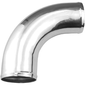 Ucreative 90 Degree Aluminum Alloy Tube Intercooler Pipe Air Intake Tube Silver Tone for Car OD: 4.0 Inch (102mm)