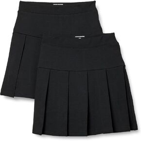 Amazon Essentials Girls' Uniform Pleated Scooter Skort, Pack of 2 in Kuwait
