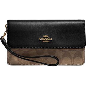 Coach Womens Signature Foldover Wristlet