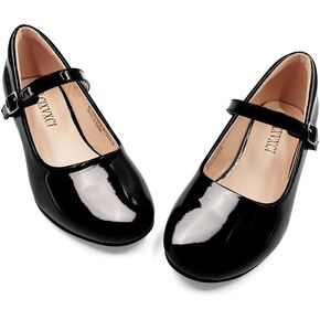 Girls Dress Shoes Flower Girls Princess Shoes Low Heels Mary Jane for Party Wedding Communion (Little/Big Kid)