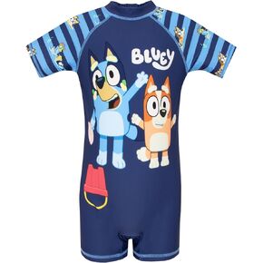 Bluey Swimsuit | One Piece Boys Bathing Suit | Boys Rash Guard Swimsuit