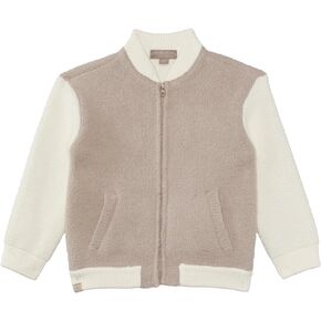 Barefoot Dreams Girls CozyChic Toddler Malibu Varsity Jacket