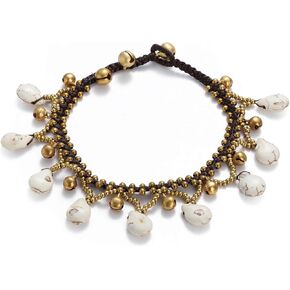 خلخال مطرز للنساء بوهو بيتشي سوار الكاحل مع جرس صغير in Kuwait