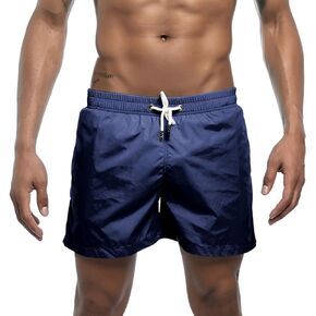 Mens Swim Trunks with Mesh Lining Quick Dry Beach Shorts Lightweight Drawstring Bathing Suit S to 2XL