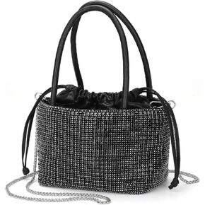 Clutch Purses for Women, Small Evening Handbag, Sparkly Rhinestone Purse for Party, Prom, Wedding