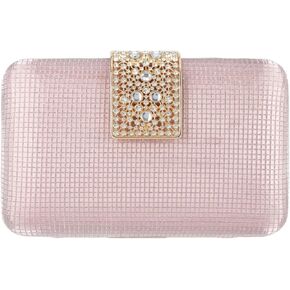 Lanpet Women's Evening Handbags Glitter Square Clutch Purses Banquet Shoulder Bag for Formal Wedding Party