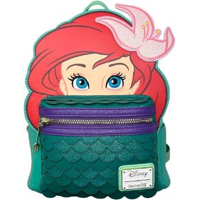 حقيبة كتف نسائية بحزام مزدوج من Loungefly Disney The Little Mermaid Ariel Cosplay in Kuwait