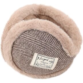 Surblue Unisex Foldable Ear Earmuffs Behind-the-Head Fur Winter Outdoor Ear Warmers