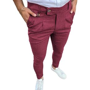 Mens Fashion Slim Fit Dress Pants Classic Casual Business Dress Pants Formal Pants for Men