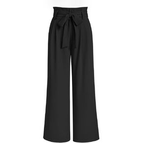 LILLUSORY Wide Leg Dress Pants Women's Paperbag High Waisted Business Casual Trousers with Removable Belt in Kuwait