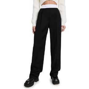 Women's High Waisted Pleated Trousers