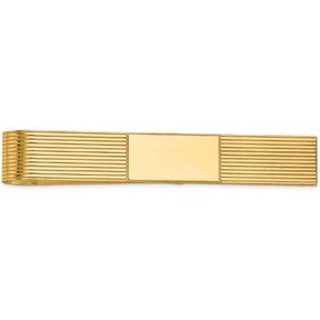 Diamond2Deal 14k Yellow Gold Tie Bar for Men/Money Clip for Men