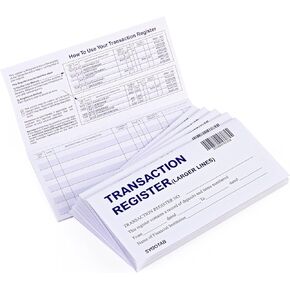 6PCS Larger Lines Check registers for Personal Checkbook in Kuwait