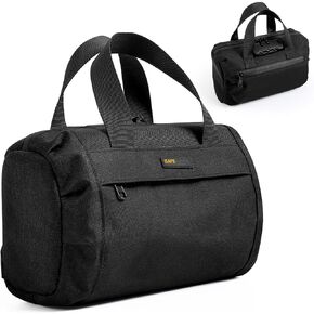 Storage Bag with Combination Lock, Carbon Lined Container Activated Charcoal Boston Bag Ideal for Travel and Outdoor Activities - Great Gifts for Mother's Day(Black)