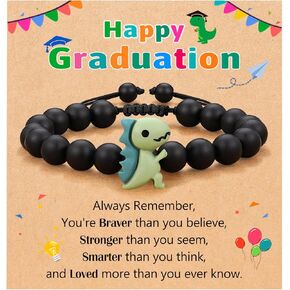 Dinosaur Bracelet for Son/Grandson/Nephew/Brother on Valentines Day/Christmas/Birthday Graduation
