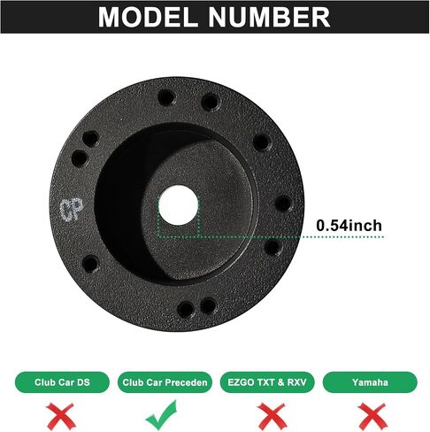 Golf Cart Steering Wheel Adapter, Golf Cart Steering Wheel Adapter Hub Only For Club Car Precedent Golf Cart in Saudi Arabia