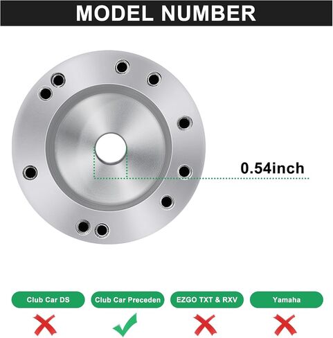 Golf Cart Steering Wheel Adapter, Golf Cart Steering Wheel Adapter Hub Only For Club Car Precedent Golf Cart in Saudi Arabia