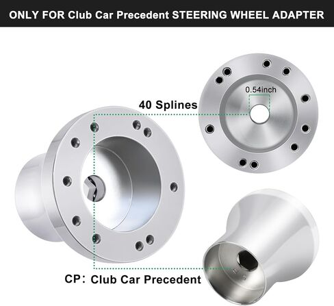 Golf Cart Steering Wheel Adapter, Golf Cart Steering Wheel Adapter Hub Only For Club Car Precedent Golf Cart in Saudi Arabia