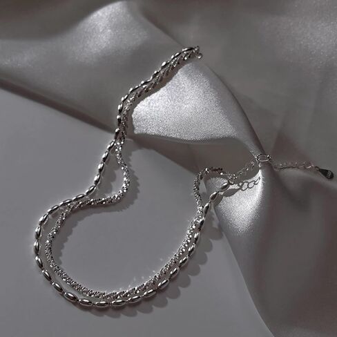 Ankle Bracelets for Women Heart Anklet Bracelets Layered Sterling Silver Shining Tennis Anklet Link with Cubic Zirconia Summer Beach Foot Chain for Women Girls Trendy Jewelry Gifts Graduation and Mother's Day Gifts in Kuwait