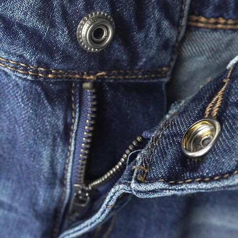 KIDSCOOL SPACE Little Big Boys Denim Shorts,Elastic Band Inside Ripped Knee-Length Jean Summer Pants in Saudi Arabia