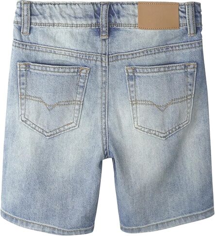 KIDSCOOL SPACE Little Big Boys Denim Shorts,Elastic Band Inside Ripped Knee-Length Jean Summer Pants in Saudi Arabia