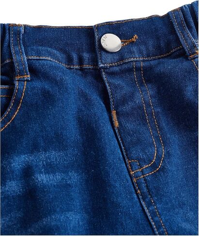 OYOANGLE Girl's Ripped Flared Leg Jeans Streetwear Elastic Waist Bell Bottom Denim Pants in Saudi Arabia