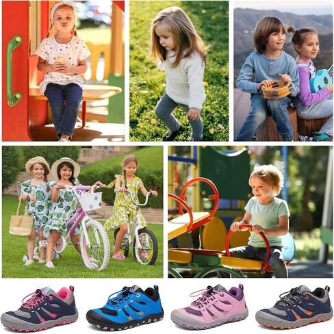 Mishansha Kids Hiking Boots Toddler Girls Boys Hiking Shoes Water-Resistant Anti-Collision Non-Slip Athletic Outdoor Trekking Boots in Saudi Arabia