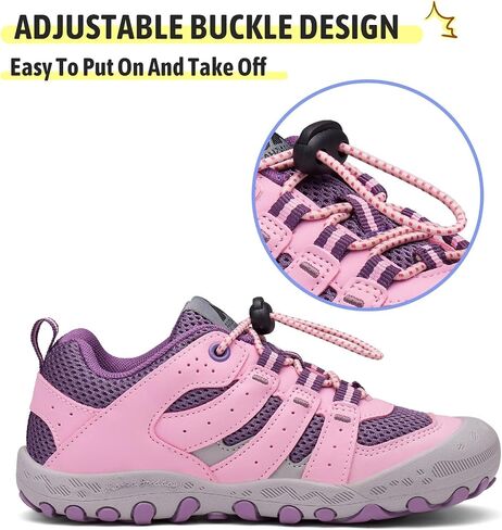 Mishansha Kids Hiking Boots Toddler Girls Boys Hiking Shoes Water-Resistant Anti-Collision Non-Slip Athletic Outdoor Trekking Boots in Saudi Arabia