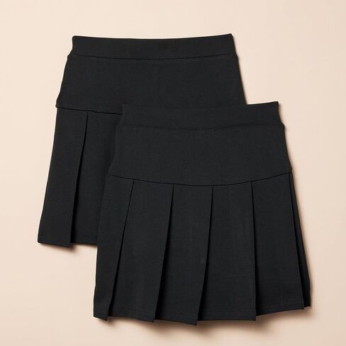 Amazon Essentials Girls' Uniform Pleated Scooter Skort, Pack of 2 in Kuwait