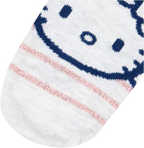 Hello Kitty girls Hello Kitty 5 Pack No Show Casual Sock, Assorted Pastel, Shoe Size 3-8 US in Saudi Arabia