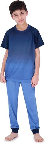 طقم بيجامة للأولاد من US Angels مكون من 3 قطع، طقم بيجامة للأولاد الكبار، بنطلون بيجامة للأولاد، شورت بيجاما، مقاس 8، مقاس 10-12، مقاس 14-16 in Kuwait
