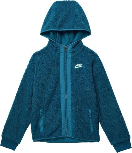 Nike Boy's NSW Club Fleece Winterized Full Zip (Little Kids/Big Kids) Valerian Blue/Mint Foam XL (18-20 Big Kid) in Saudi Arabia