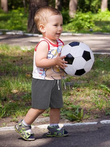 ريسينتا 4 قطع من السراويل القطنية للأولاد الصغار، سراويل قصيرة للأولاد الصغار، شورتات صيفية كاجوال للركض in Kuwait